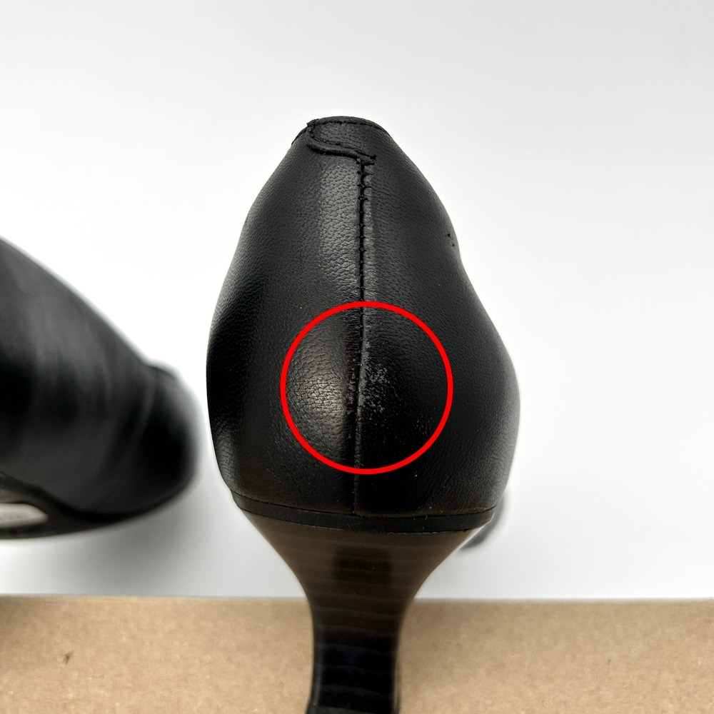 Womens Pumps Clarks Kepley Vine Size 9 Black Leather Heels Comfort Foam NEW - Picture 5 of 8